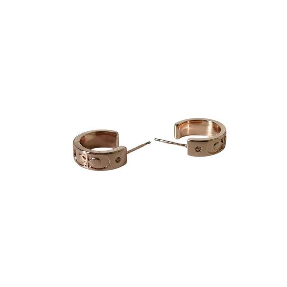 Coach Signature Hoop Earrings - Picture 3 of 9